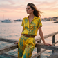 ⏳Time-Limited Special⏰Women's Casual Short Sleeve Top & Pants Set – Vibrant Print, Side Pockets, Soft Fabric 🌿