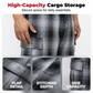 ⏳Time-Limited Special⏰Men's Retro Plaid Loose Fit Cargo Pants – Wide Leg, Cargo Pockets, Drawstring Waist 🌿