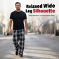 ⏳Time-Limited Special⏰Men's Retro Plaid Loose Fit Cargo Pants – Wide Leg, Cargo Pockets, Drawstring Waist 🌿