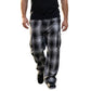⏳Time-Limited Special⏰Men's Retro Plaid Loose Fit Cargo Pants – Wide Leg, Cargo Pockets, Drawstring Waist 🌿