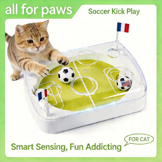 ⏳Time-Limited Special⏰ Interactive Cat Football Field Chasing Toy – Let Your Cat Score the Winning Goal! | Auto-Moving Ball + Realistic Field 🏟️