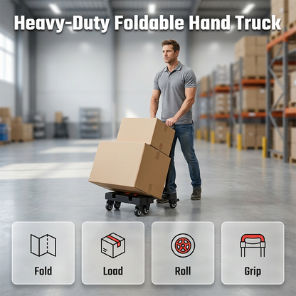 ⏳Time-Limited Special⏰Heavy Duty Foldable Six-Wheel Hand Truck
