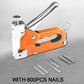 ⏳Time-Limited Special⏰3-in-1 Woodworking Staple Nail Tool – Manual, Alloy Steel, Adjustable Pressure 🛠️