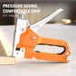 ⏳Time-Limited Special⏰3-in-1 Woodworking Staple Nail Tool – Manual, Alloy Steel, Adjustable Pressure 🛠️