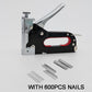 ⏳Time-Limited Special⏰3-in-1 Woodworking Staple Nail Tool – Manual, Alloy Steel, Adjustable Pressure 🛠️