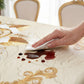 ⏳Time-Limited Special⏰Waterproof Gold Rose Tablecloth – Embossed Effect, Stain-Resistant & Elegant for Dining ✨