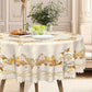 ⏳Time-Limited Special⏰Waterproof Gold Rose Tablecloth – Embossed Effect, Stain-Resistant & Elegant for Dining ✨