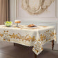 ⏳Time-Limited Special⏰Waterproof Gold Rose Tablecloth – Embossed Effect, Stain-Resistant & Elegant for Dining ✨