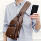 ⏳Time-Limited Special⏰Exquisite Gift - Men's Multifunctional High Quality Leather Chest Bag