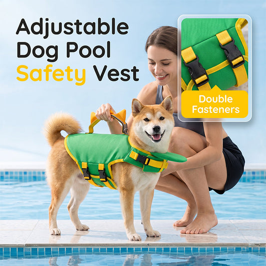 ⏳Time-Limited Special⏰Adjustable Dog Pool Safety Vest with Breathable Mesh Lining