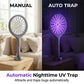 ⏳Time-Limited Special⏰ Rechargeable Bug Zapper – Triple‑layer safety mesh, extendable handle, rotates for wall & corner strikes. Pest‑free sleep, worry‑free safety! 🌟💚