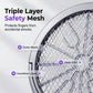 ⏳Time-Limited Special⏰ Rechargeable Bug Zapper – Triple‑layer safety mesh, extendable handle, rotates for wall & corner strikes. Pest‑free sleep, worry‑free safety! 🌟💚