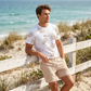 ⏳Time-Limited Special⏰Men's Summer Printed 2-Piece Set – Tropical Palm Pattern & Breathable Fabric Blend 🌴