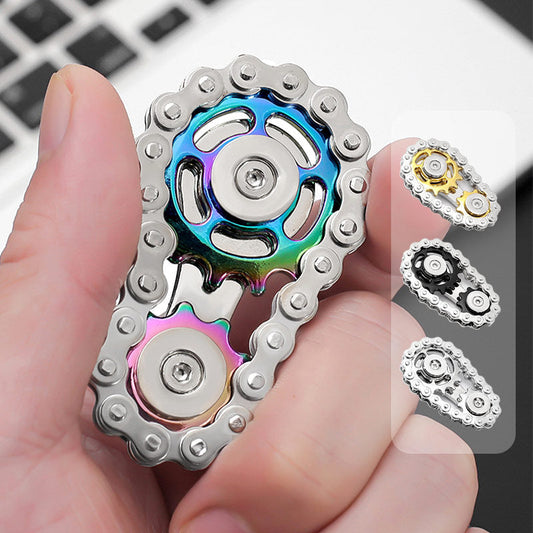 ⏳Time-Limited Special⏰Stainless Steel Gear Chain Fidget Spinner