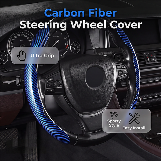 ⏳Time-Limited Special⏰Segmented Carbon Fiber Steering Wheel Cover