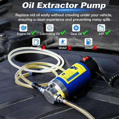 ⏳Time-Limited Special⏰Portable Engine Oil Transfer Pump – 12V Electric Extractor, Quick Suction & Discharge, No Crawling Under Car! 🔧✨