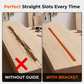 ⏳Time-Limited Special⏰Aluminum Alloy Router Slotting Bracket – Precision Straight Slots, Heavy-Duty & Universal Fit for Woodworking ✨