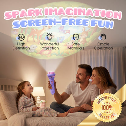 ⏳Time-Limited Special⏰Early Education Projector Torch for Kids 🔦 Click, Project & Learn – A Pocket-Sized Nighttime Adventure ✨