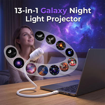 ⏳Time-Limited Special⏰Galaxy Projector Lamp with Starry Discs