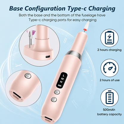 ⏳Time-Limited Special⏰Cordless Electric Nail Drill Machine with Charging Base – Professional Manicure at Home! | Portable, Rechargeable & Ready Anytime ✨