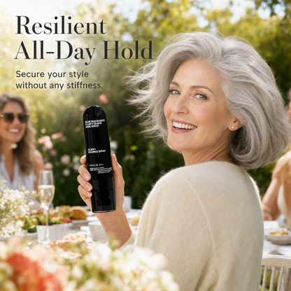 ⏳Time-Limited Special⏰Fluffy Hair Shaping Spray‑Lightweight Volumizing Mist, All‑Day Strong Hold Humidity‑Resistant Peach Scent Hair Spray for Fine Flat Thin Hair