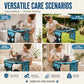 ⏳Time-Limited Special⏰2-in-1 Foldable Pet Grooming Bed – Breathable Mesh Cat & Dog Bathing Station with Storage Pockets, Home Pet Grooming Table