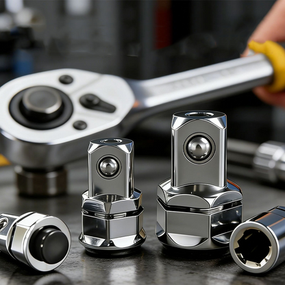 ⏳Time-Limited Special⏰CR-V Steel Ratchet Wrench Adapter Socket Converter Set