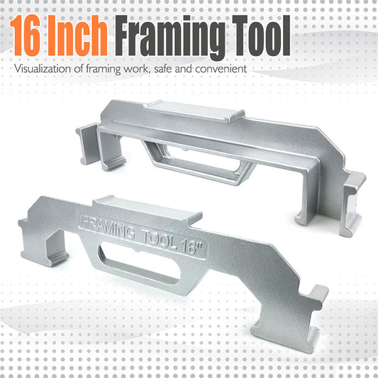 ⏳Time-Limited Special⏰ Framing stud layout? Nail it every time — no more measuring twice and still getting it wrong. This aluminum alloy tool locks in 16-inch centers, keeps everything square, and speeds up the whole job. 🔧