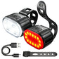 ⏳Time-Limited Special⏰Rechargeable Bike Light Set 🚲 Light Up the Road, Ride Home Safe – No Batteries, No Fuss ✨