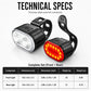 ⏳Time-Limited Special⏰Rechargeable Bike Light Set 🚲 Light Up the Road, Ride Home Safe – No Batteries, No Fuss ✨