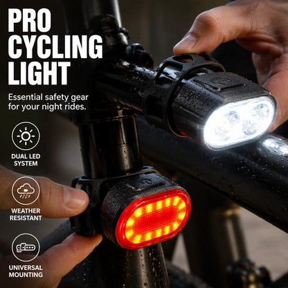 ⏳Time-Limited Special⏰Rechargeable Bike Light Set 🚲 Light Up the Road, Ride Home Safe – No Batteries, No Fuss ✨
