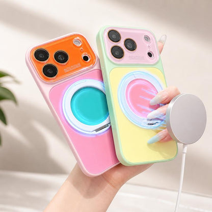 ⏳Time-Limited Special⏰Color Block 360° Rotating Ring Stand Phone Case