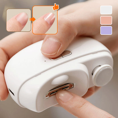 ⏳Time-Limited Special⏰2-in-1 Electric Automatic Nail Clipper & Polisher – Effortless Trimming, Smoother Edges & Compact Nail Care