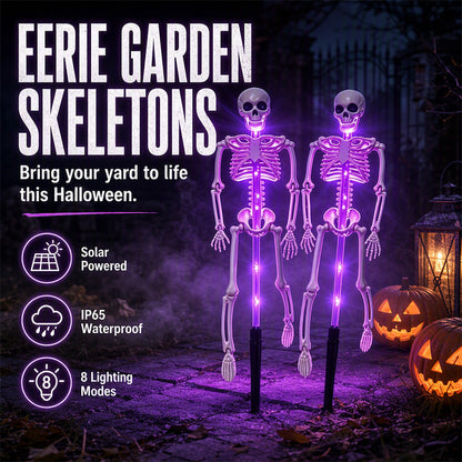 🎁2026 New Arrivals 50% OFF💥Solar Skull Garden Lights with Eerie Color-Changing Glow 👻Ideal For Haunted Yard, Porch & Walkway! 🪦💡