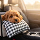 ⏳Time-Limited Special⏰Secure Travel Pet Booster – Portable Dog Car Seat Booster, Safety Harness Included Soft Padded Pet Travel Carrier for Small & Medium Dogs