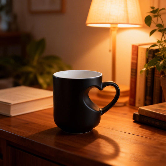 ⏳Time-Limited Special⏰Color Changing Heart Handle Ceramic Mug for Valentine's Day ☕