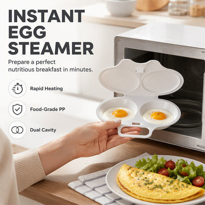 ⏳Time-Limited Special⏰Microwave Egg Poacher with Lid & Handle