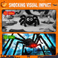 ⏳Time-Limited Special⏰Giant Halloween Spider Web Lights & Hairy Spider Decor – Choose 5m LED Web, 150cm Spider or Complete Set