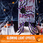 ⏳Time-Limited Special⏰Giant Halloween Spider Web Lights & Hairy Spider Decor – Choose 5m LED Web, 150cm Spider or Complete Set