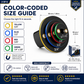 ⏳Time-Limited Special⏰Universal Magnetic Threaded Adapter – Color-Coded Size Rings, Premium Aluminum – Rust-Resistant, Compact – For Ratchets & Power Tools! 🔋