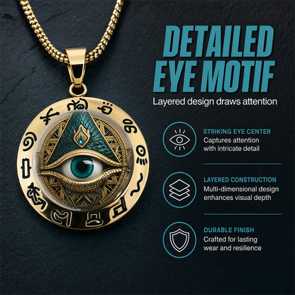 ⏳Time-Limited Special⏰Vintage All Seeing Eye Pendant Necklace