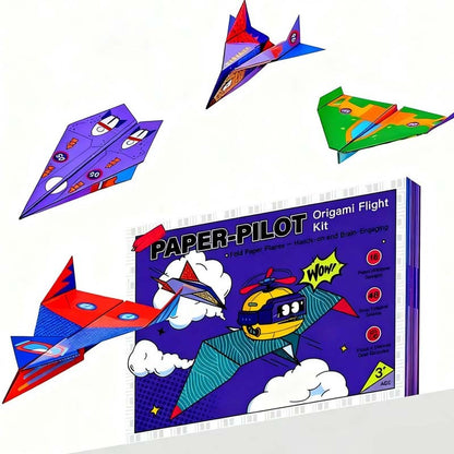 ⏳Time-Limited Special⏰ Fold, Fly & Learn Together – Creative Paper Airplane Set for Kids. Educational & Easy. Free UK Delivery