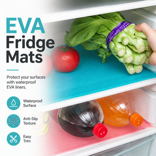⏳Time-Limited Special⏰Waterproof Fridge Shelf Liners – Non-slip, easy-clean & food-safe – Keeps fridge shelves fresh & organized ✨