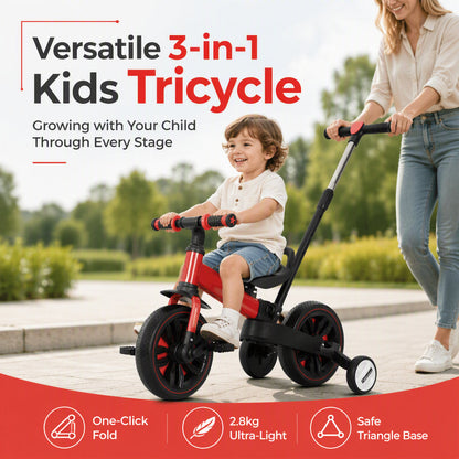 ⏳Time-Limited Special⏰3-in-1 Tricycle & Balance Bike for Kids – Playful, Stable & Adaptable 👶✨