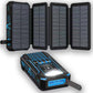 ⏳Time-Limited Special⏰Solar Power Bank – 20000mAh, Foldable 4-Panel Solar, IPX5 & LED Flashlight – For Camping & Emergencies 🏕️