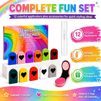 ⏳Time-Limited Special⏰Temporary Hair Chalk Set for Girls