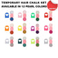 ⏳Time-Limited Special⏰Temporary Hair Chalk Set for Girls
