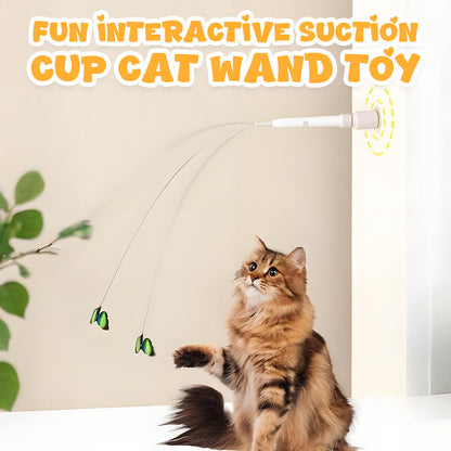 ⏳Time-Limited Special⏰Fun Interactive Suction Cup Cat Wand Toy