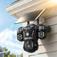 ⏳Time-Limited Special⏰Solar Triple-Lens Security Camera – 360° Coverage, Wireless & All-Weather – Clear Day/Night Monitoring 🏠