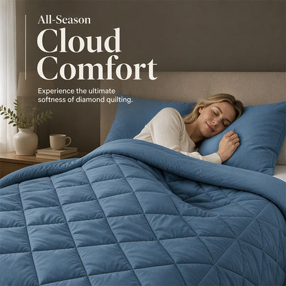 ⏳Time-Limited Special⏰3-Piece Quilted Comforter Set with Shams